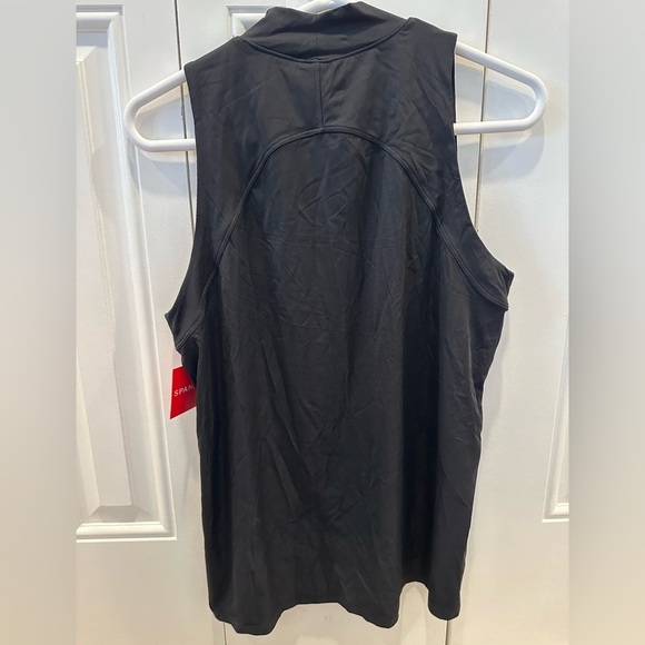 SPANX black Mockneck Ribbed tank size M NWT - Picture 3 of 4